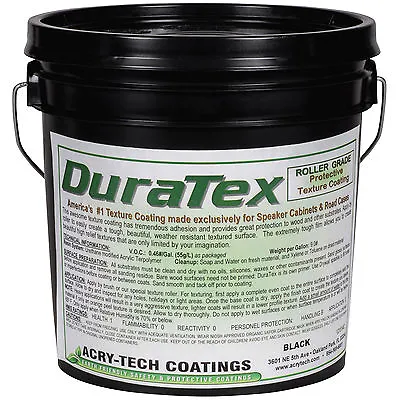 Acry-Tech DuraTex Black 1 Gal Roller Grade Cabinet Coating • $100.93