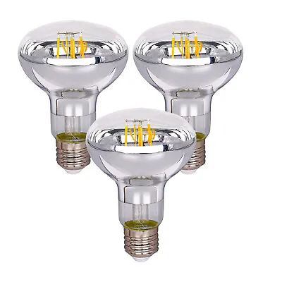 3 X R80 E27 8W 3000K 720 Lm Warm White Reflector LED Filament Bulb Lamp ES Globe • $44.98