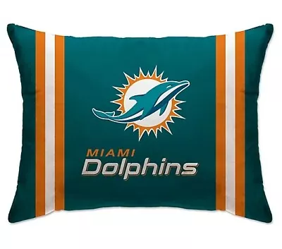 🐬Miami Dolphins NFL 🏈 Fan 20”X 26” Hypoallergenic Bed/Sofa Pillow Thick & Soft • $59.99