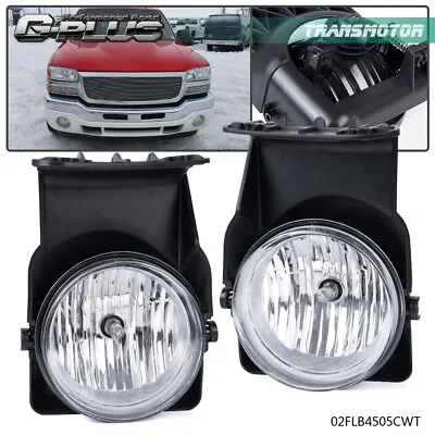 Fit For 03-06 GMC Sierra 1500 2500 3500 Pickup Bumper Fog Lights Lamps  • $25.85