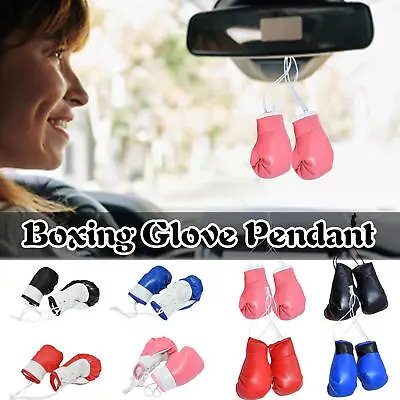 1 Pair Mini Boxing Gloves Hanging Ornament Hang Boxing Glove For Rearview Mirror • $8.54