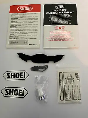Shoei Helmet Neotec 11 2 Accessories Bag Breath Guard 2 Manuals Pinlock Silicone • $29.95