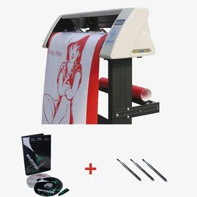 48  Sign Sticker Vinyl Cutter Plotter With Contour Cut Function+Stand +Software • $582.94