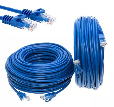 CAT6e/CAT6 Ethernet LAN Network RJ45 Patch Cable Blue 25FT - 200FT Multipack LOT • $393.49