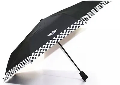 Portable Automatic Folding Umbrella Umbrellas Checkered Style For Mini Cooper • $26.69