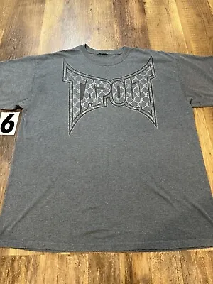 TAPOUT Mens T-Shirt XL Steel Cage Fence Pattern Print UFC MMA Y2K • $31.49