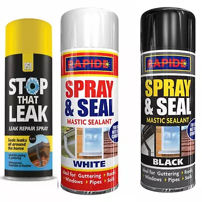 Stop That Leak 400ml Spray And Seal  Mastic Sealant 300ml. • £5.99