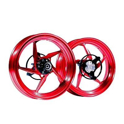 Forged Aluminum Alloy Rims Wheels For Yamaha Zuma 125  2022 - 2024 - Red Color • $939.32