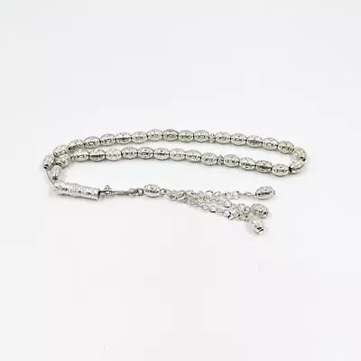 Tasbih Men Metal Silvers Muslim Accessories Bracelet • $8.44