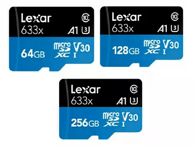 Lexar 64GB 128GB 256GB Micro SD SDXC Class 10 U3 Card 100MB/s For DASH CAM • £8.99