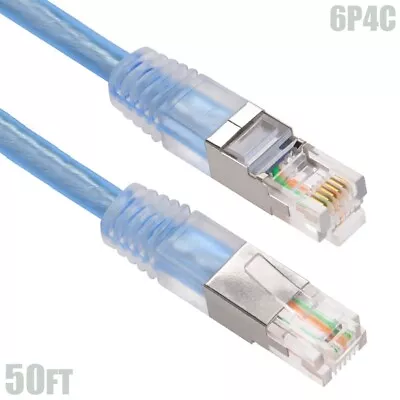 50FT RJ11 6P4C Shielded Telephone Phone Line Cable Cord Modem DSL Internet Fax • $36.71