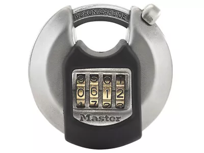 MasterLock M40EURDNUM Excell� Discus 4-Digit Combination 70mm Padlock • £27.35