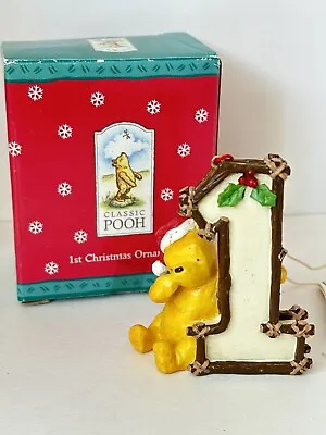 Classic Pooh 1st Christmas Winnie The Pooh Ornament New/Boxed • $20.99