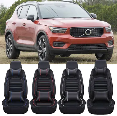 For Volvo XC60 XC40 XC90 Car Seat Cover Full Set 2/5-Seater Cushion PU Leather • $93.17