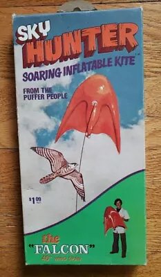 Vtg Sky Hunter The Falcon Soaring Inflatable Kite 1970s New In Box Puffer People • $20