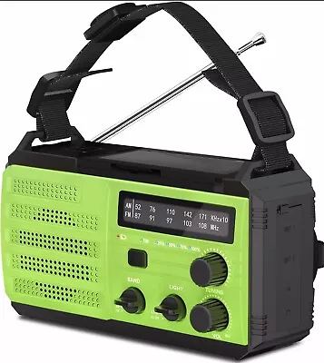 Multi Purpose 8000Mah Hand Crank RadioPortable Solar AM/FM Radio • £25