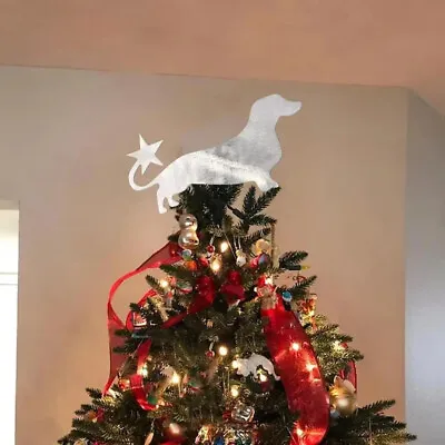 Dachshund Christmas Tree Topper Star Decoration Ornament Weiner Doxie Wiener Dog • $29.99