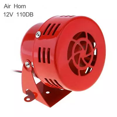 Vintage 12V Car Truck Motorcycle Driven RED Air Raid Siren Horn Alarm Speaker US • $10.99