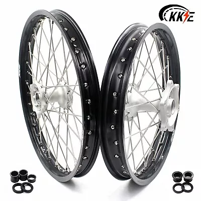 KKE 21  19  Cast MX Wheels Fit Honda CRF250R 2014-2024 CRF450R 2013-2024 Silver • $338.99