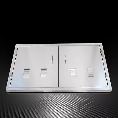 36 X 21  BBQ Access Island Double Door Outdoor Kitchen Stainless Steel Cabinet • $70.30