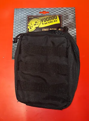 Voodoo Tactical EMT Black Pouch 20-7445 Molle 7  Tall X 5  Wide X 2-1/2  Deep • $10