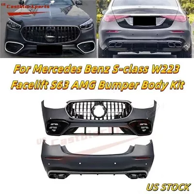 For 21-23 Mercedes Benz S-Class W223 S500 S560 Facelift S63 AMG Bumper Body Kit • $2450.55