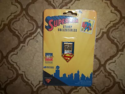 1998 DC Comics Superman Stamp Pin Stamp Collectibles USPS Post Office Starline • $8