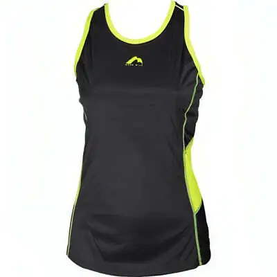 £3.49 • Buy More Mile Womens Racer Back Running Vest Tank Sleeveless Top - Black
