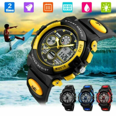 $7.99 • Buy Kids Digital Electronic Watch Children Boys Girls LED Watches Sports Waterproof
