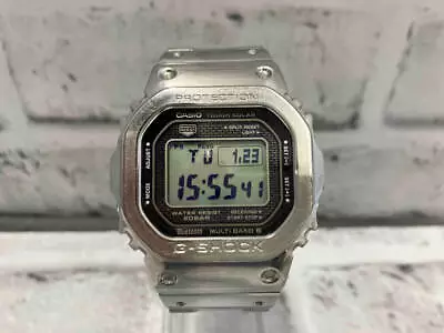 Casio G-SHOCK GMW-B5000D-1JF Radio Solar Quartz Digital Watch - Silver Used • $538.46