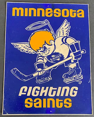 1970's WHA Minnesota Fighting Saints Hockey Decal Sticker Unused Rare  • $21.24