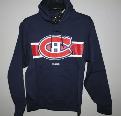 NHL Montreal Canadiens Embroidered Hooded Sweatshirt New Mens MEDIUM MSRP $70 • $23.99