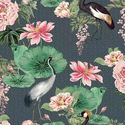 £16.99 • Buy Arthouse Japanese Floral Multicoloured Wallpaper Flowers Birds Botanical Modern