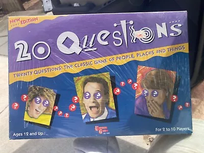 NEW 1987 Vintage 20 QUESTIONS Board Game By University Games SEALED • $23.99