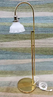 Vintage Brass Adjustable Floor Lamp Mid Century Modern Pharmacist Style. • $169.98