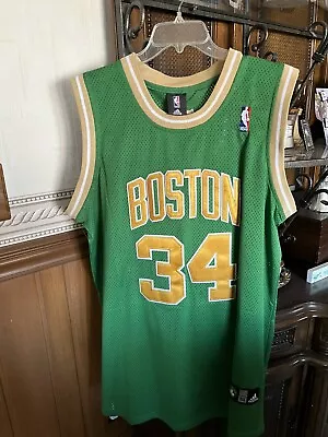 Boston Celtics Pierce Jersey Gold Lettering Xl Mens • $8