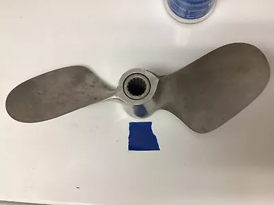 Stainless 2 Blade Propeller 15 Spline Mercury Racing Prop. Used 14 X 28 • $150