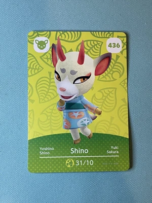 $1.65 • Buy 436 Shino - Animal Crossing Amiibo Card Series 5
