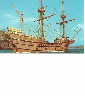 Postcard Mayflower II Ship Plymouth Mass • $2.50