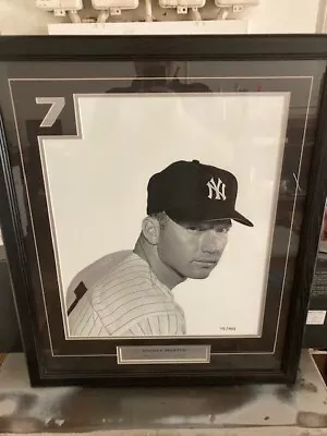 Mickey Mantle Framed Photo Limited Edition 42/1956 16x20 Photo Frame Is 22x26.5 • $329