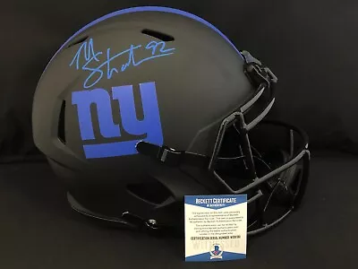 Giants Michael Strahan Autographed Signed Eclipse Full Size Speed Helmet BAS • $399.99