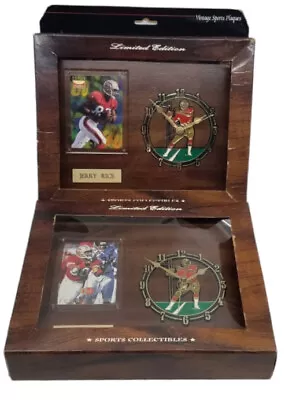 Jerry Rice San Francisco 49ers 2X Limited Football Card & Clock Plaque Fleer 95 • $100