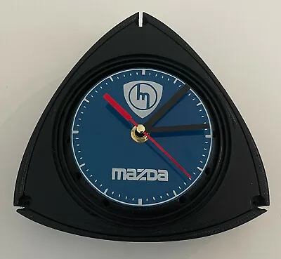 Blue Analog Mazda Rotary Engine Clock Insert Rotor Wall Clock Rx8 Rx7 Rx3 13b • $25