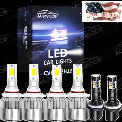 For Chrysler LeBaron Dodge Stealth Ford Contour LED Headlight Fog Light Bulbs 6x • $42.99