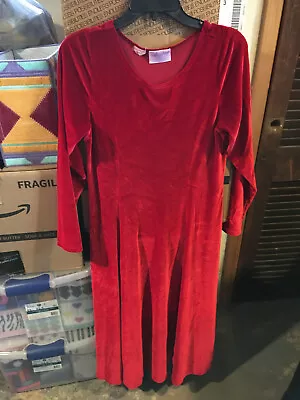 $19.99 • Buy Storybook Heirlooms Red Velvet Dress Misses Size 8