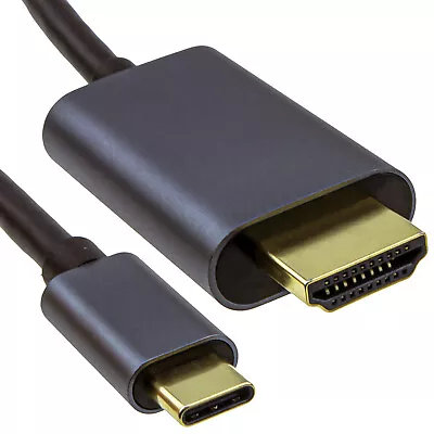USB Type C To HDMI 2.1 8K 60Hz 4K 120Hz PC Laptop TV Monitor Video Cable 1/2/3m • £29.52