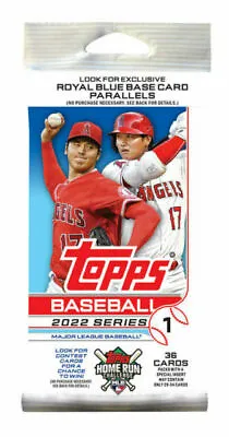 2022 Topps Series 1 Cello Fat  Pack.36cards. Wander Franco RC ? BLUE PARALLELS • $6.99