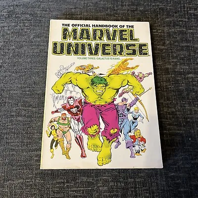 The Official Handbook Of The Marvel Universe - Volume 3 - 3rd Print • £9.99