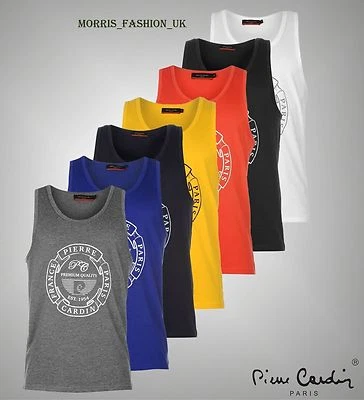 £5.49 • Buy New Mens Pierre Cardin Lightweight Sleeveless Print Vest Top Size S-XXL 14 COLOR