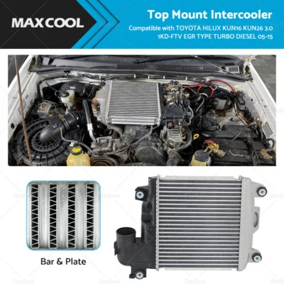 $176.95 • Buy Intercooler Suitable For Toyota Hilux KUN16R 26R 3.0 1KD-FTV TD EGR TYPE 2005-15